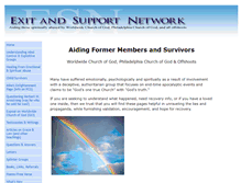 Tablet Screenshot of exitsupportnetwork.com
